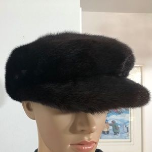 Mink cap for men